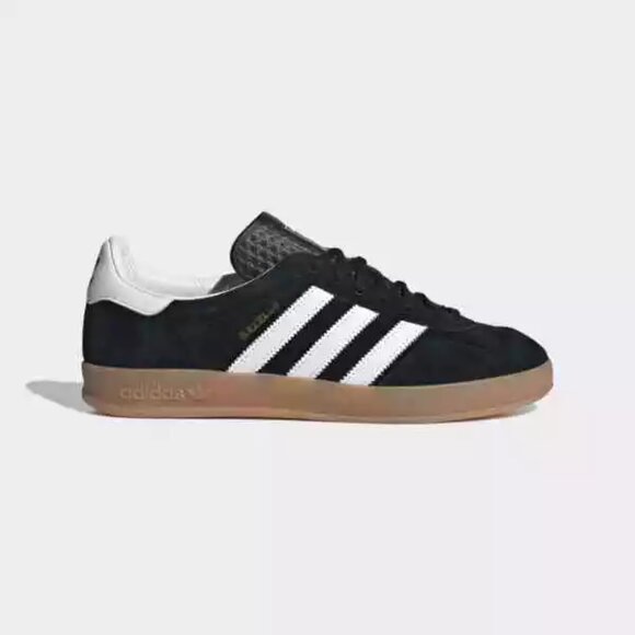 Adidas Gazelle Indoor Low Mens Casual Shoes Black H06259 NEW Multi Sz - Picture 2 of 7